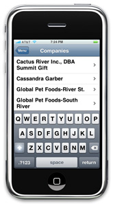 Web 2.0 iPhone Application